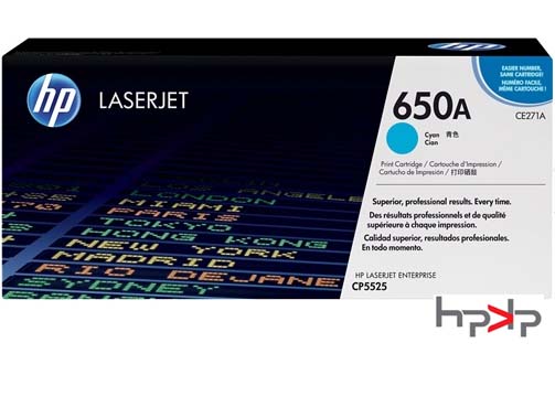 HP 650A 시안 토너