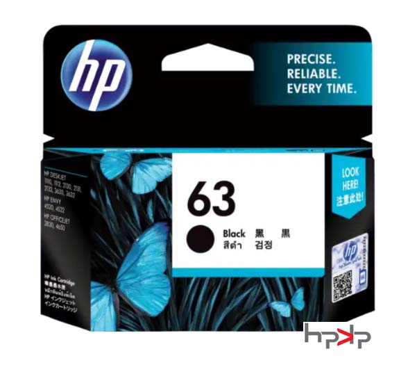 HP 63 검정 잉크