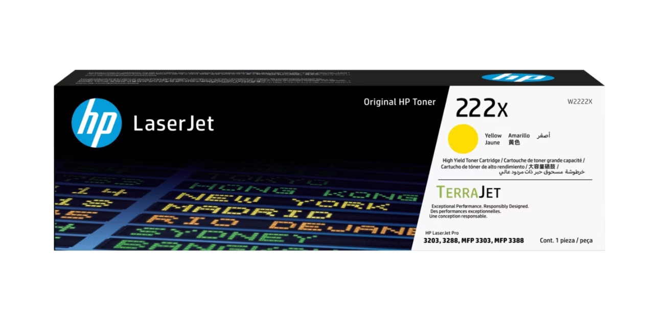 HP 222X 노랑 토너
