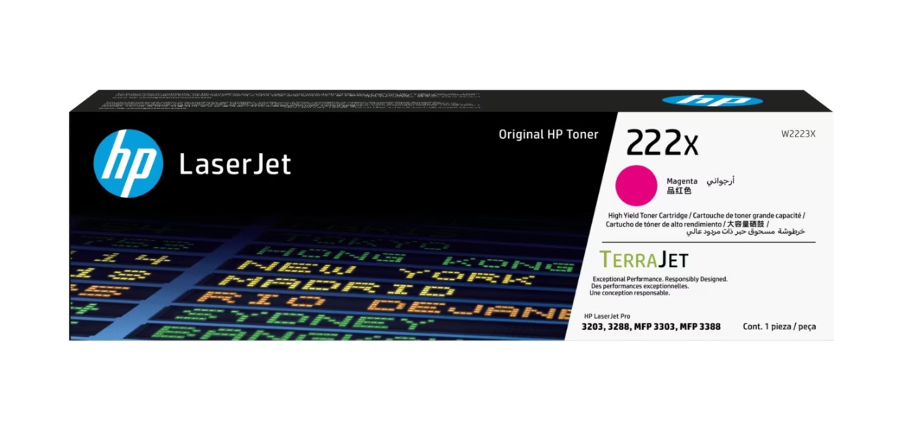 HP 222X 빨강 토너